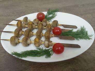 Шашлычки из шампиньонов