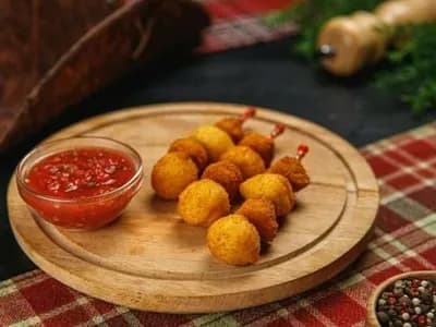 Куриные шарики с домашней аджикой