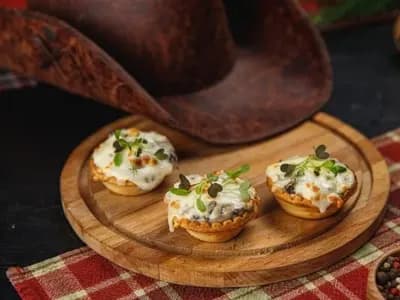 Мини грибной жульен в тарталетках