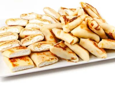 Дуэт блинов с мясом & Творогом (30 шт.)