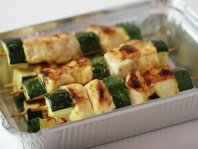 Шашлычок из курицы с цуккини