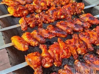 Куринные крылышки и голень