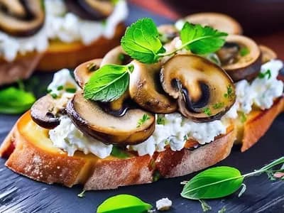 Брускетта с грибами (10шт)
