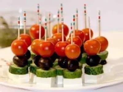 Овощное канапе закусочное