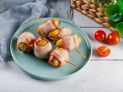 Картофель бейби в беконе