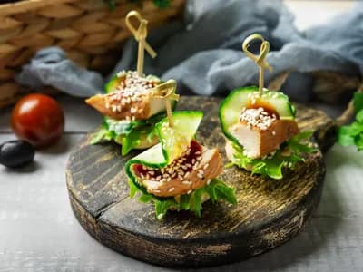 Канапе «Курица терияки» 10 штук