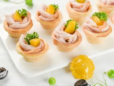 Индейка с соусом Порто и персиком