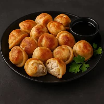Жареные пельмени с курицей | порция 200 г