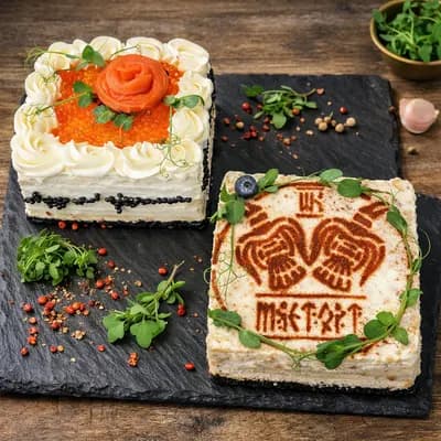 Скандинавская парочка (вкусы на выбор) 1.5 кг - 2 бенто