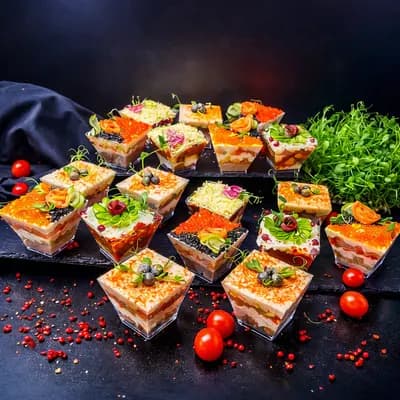 Мясные и рыбные трайфлы 24 шт