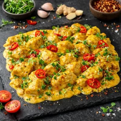 Куриное филе в соусе карри