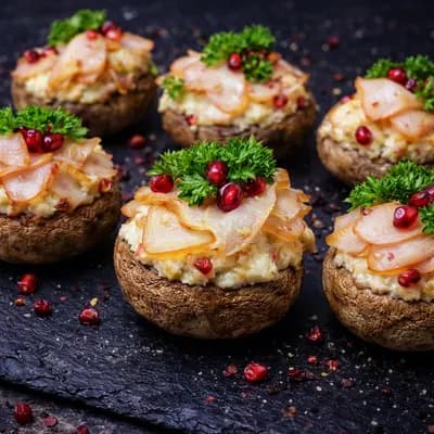 Грибная корзинка "Песто с копченой курочкой" 80г