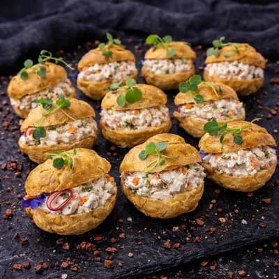 Профитроли с курицей и крем-чизом, 35 г