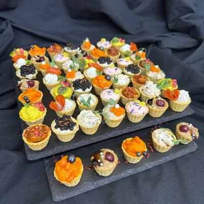 Набор "Закусочные тарталетки мясные и овощные" 60, 120, 180 шт