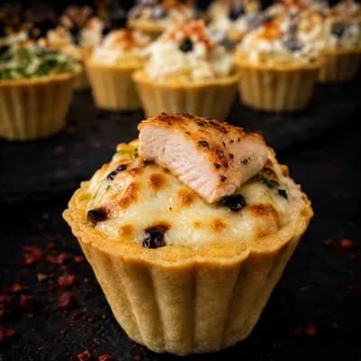 Горячая тарталетка "Курочка под сыром"