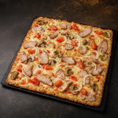 Мясная пицца Острая Испанская с лемонграссом большая