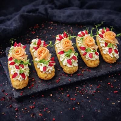 Эклеры "Курочка с грибочками"