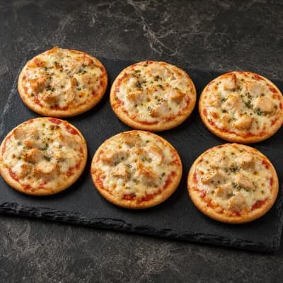Мини-пицца с курочкой в сливках
