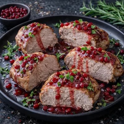 Мясо по-скандинавски: свиная лопатка под брусничным соусом