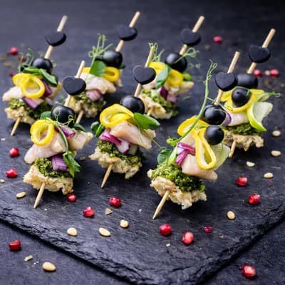 Шпажки "Селедочка со шпинатом" 20г