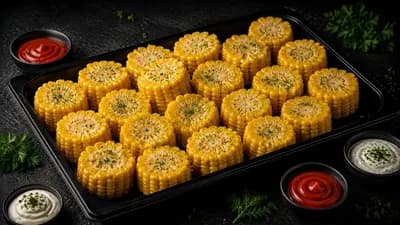 Кукуруза вареная с соусами (платтер)