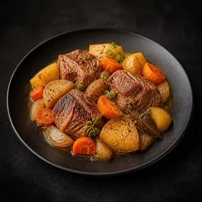 Жаркое из свинины с картофелем по-домашнему — порция 350 г